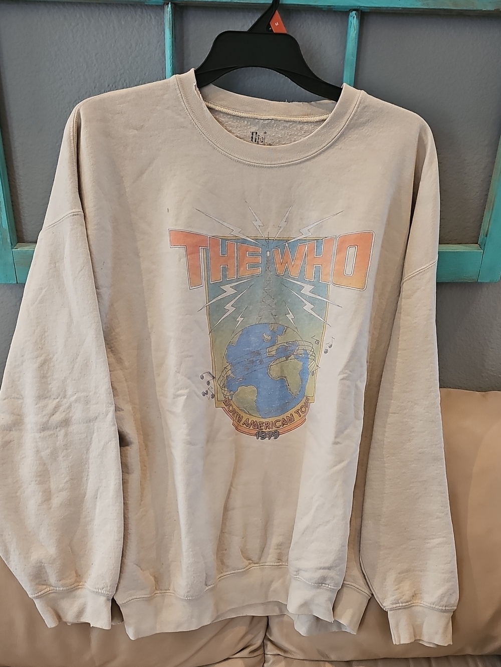 The Who Graphic Crewneck Sweatshirt - Light Beige - Unbranded